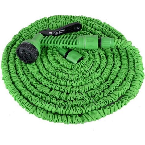 Tuyau d'Arrosage Extensible 15m, Tuyau Arrosage Extensible avec 7 Modes de Pulvérisation, D'Arrosage Flexible, Léger et Facile à Ranger Pour Irrigation, Jardin, Arrosage, Nettoyage