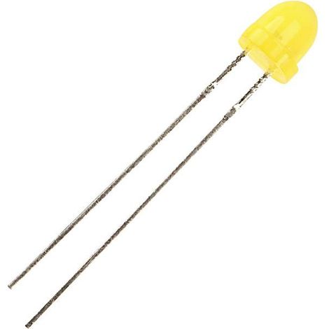 Kingbright LED jaune rond 5 mm 6 mcd 60 ° 30 mA 2.1 V C664022