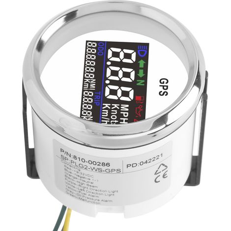Compteur de vitesse GPS numérique 2 pouces avec compteur kilométrique réglable pour véhicules 12 V et 24 V, voitures et yachts (1/5)