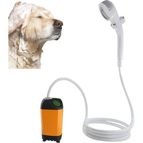 Pulvérisateur électrique étanche,gadget rechargeable facile,douche de camping portable,douche extérieure pour randonnée,voyage,salle de bain,plage,intérieur,salle de bain,maison,tente (1/5)
