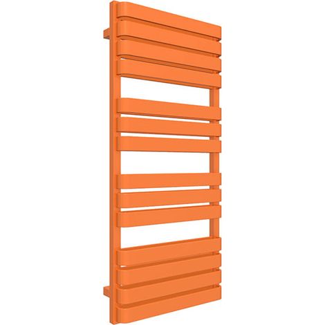 Sèche-serviette mixte orange de 1110mm de haut et 600mm de large - 924 Watt - WAR1110/600TV22003