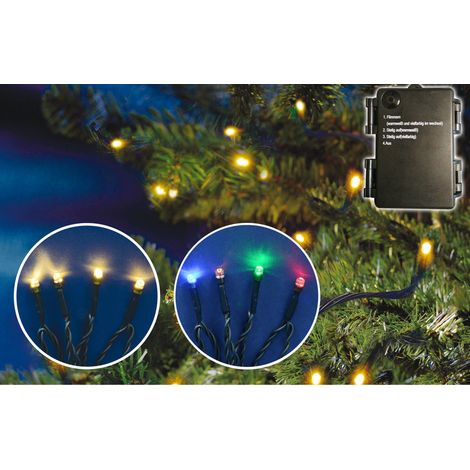 TrendLine Lichterkette 80 LED Timer Batterie Innen Weihnachtsbeleuchtung (1/3)