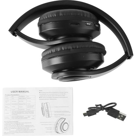 Casque Bluetooth sans fil stéréo antibruit pliable portable pour sport et jeux vidéo (1/5)