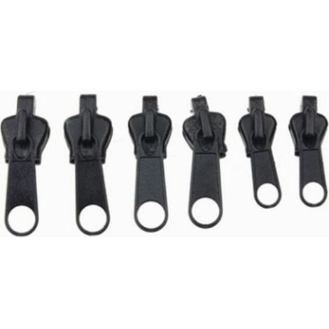 Fermeture Eclair Fabriqué, 6 Pièces Curseur Fermeture Eclair Clipsable Kit Réparation Fermeture éclair Curseur Fermeture Eclair pour Vestes, Manteaux, Valises (1/4)