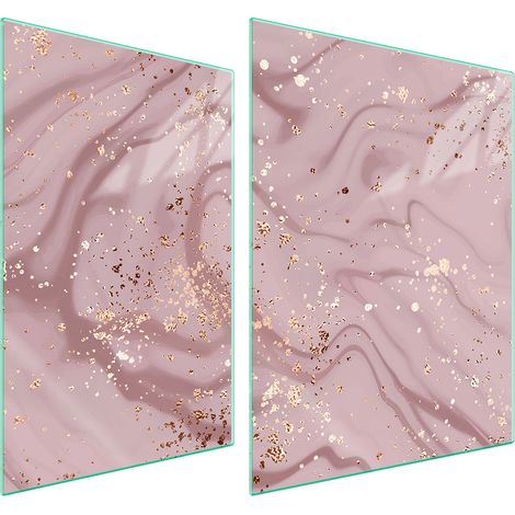 GLASSCHUTZPLATTE FÜR HERD 70x52 MARMOR (1/5)