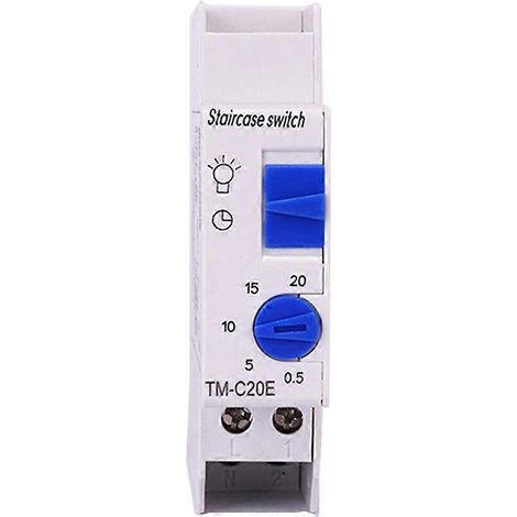 Minuteur de temporisation d'éclairage d'escalier SINOTIMER TM-C20E (20 minutes) - Relais DHC à contact normalement ouvert (1/5)