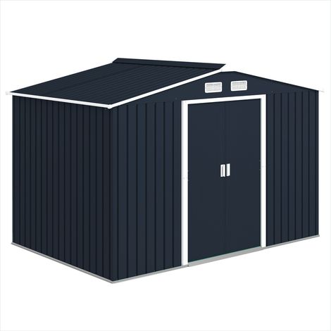 Abri de jardin en acier galvanisé 5,4 m² avec porte coulissante (1/5)