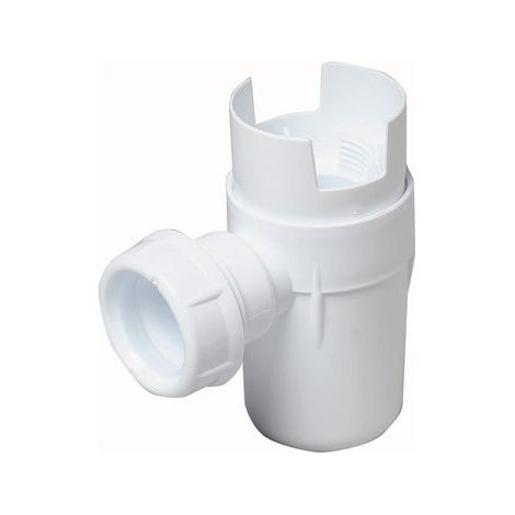 Nicoll – Siphon de sol NF pour groupe de sécurité sortie Ø25 à visser – Ø32 à coller – Matériau PVC – Pour installations sanitaires