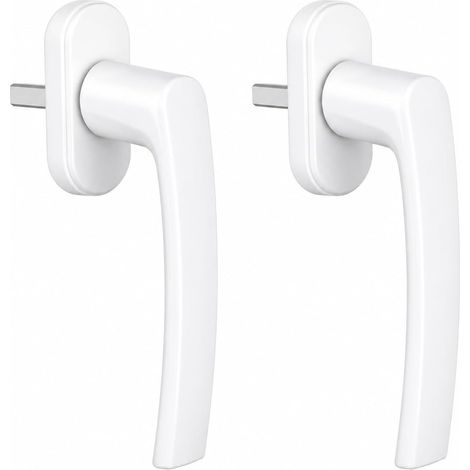 2PCS Poignee Fenetre PVC, Poignée de Fenêtre en Plastique Résistant pour Fenêtres Intérieures Et Extérieures, Polyvalente Utilisable comme Poignée De Porte Intérieure Et Poignée De Porte Extérieure (1/5)