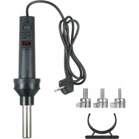 420W Mini Hot Air Gun Heat Gun, Digital Display, Adjustable Temperature and Airflow for DIY, Heat Shrinking, Drying, Paint Stripping Etc (1/5)
