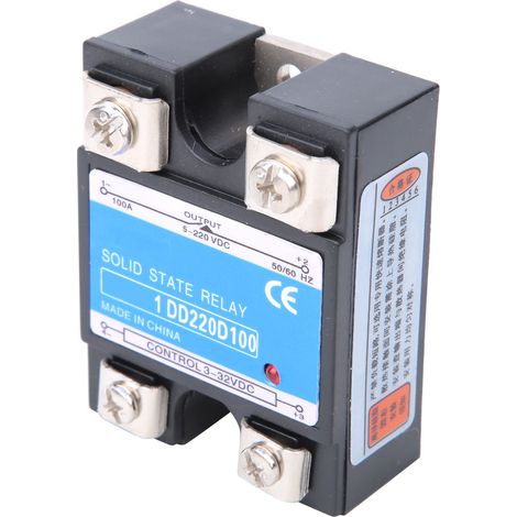 Halbleiterrelais DC DC SSR Eingang 3-32VDC Last 5-220VDC Steuerrelais (100A) (1/5)