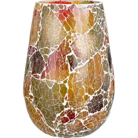 Photophore en Verre "Sunset" 26cm Multicolore (1/5)