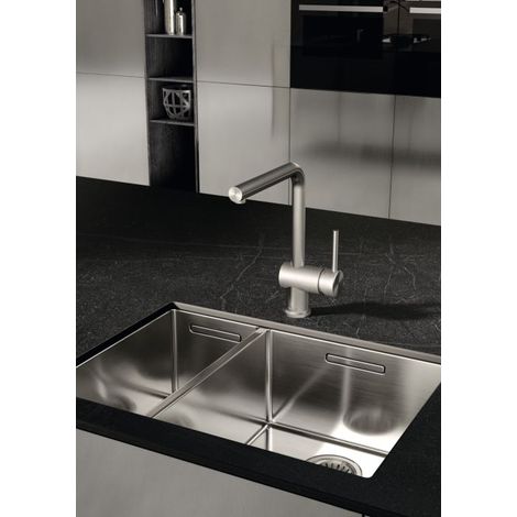 Kludi L Steel - Waschtischarmatur, Edelstahl gebürstet 45803F877 (1/5)