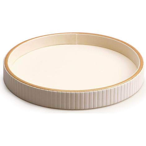 Plateau de rangement en cuir de bureau Organisateur Plateau de service Plateau décoratif Plateau valet pour divers objets Cosmétiques Téléphone Portefeuille Coutellerie (1/5)