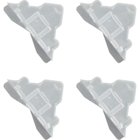 4 angles de protection transparents 3 mm pour Dibond, miroir, verre, signalétique (1/3)