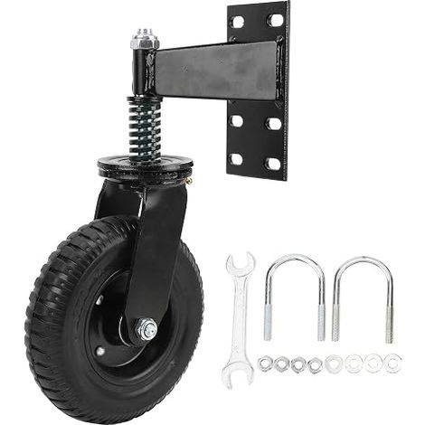 Rouleaux de Portail à Ressort, capacité de 600 Lb, Rouleau à Ressort, Rouleau de Portail en Caoutchouc, Roue à Ressort de 8 Pouces à 360 °, Roulettes Pivotantes à Absorp (1/5)