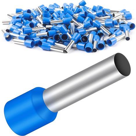 Los mit 150 Kabelprägungen, 16 mm², 18 mm lang, aus Polypropylen, teilweise isoliert, in verdickter Umhüllung, blau (16 mm² x 18 mm) (1/5)