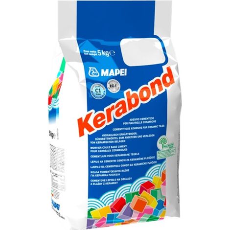 Adesivo per piastrelle kerabond colore grigio da 5 kg (1/5)