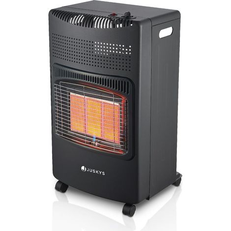 Riscaldatore a gas per interni  Nero  Riscaldatore radiante a 3 livelli di calore con potenza fino a 4200 Watt per terrazze e spazi esterni