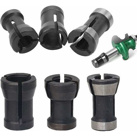Jiajia AI, Tête de Mandrin HSS Pince de Serrage Defonceuse, 6Pièces pour jardin, terrasse et extérieur (1/5)