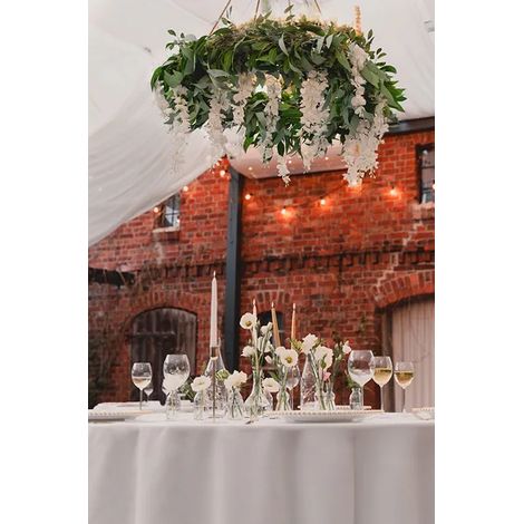 Guirnalda de hojas de glicina, enredadera, boda, comunión, 1,7 m (1/5)