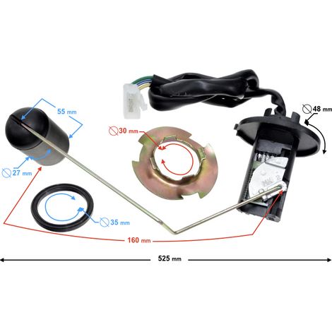 Sensor de nivel de combustible para scooter Falcon 2 (1/2)