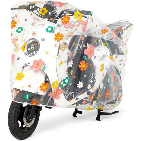 Housse de moto imperméable, protection solaire, anti-poussière, élastique, pliable, PEVA, pour utilisation en extérieur (1/5)