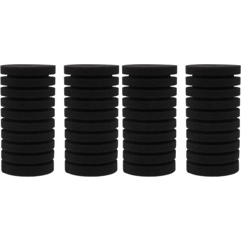 CCYKXAÉponges filtrantes 4 pcs 12x12x6 cm Mousse Noire Haute densité,Filtration optimale & Entretien simplifié pour Nano Aquarium Poissons crevettes Tortues (1/5)