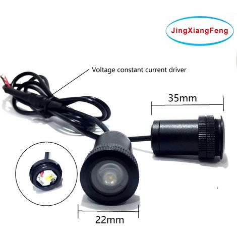(Pour Subaru) Feux de voiture, clignotants, lampe décorative, logo, éclairage de porte, style Real Madrid, universel HD, éclairage pour véhicules automobiles (1/3)