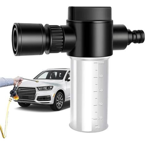 Schaum für Gartenschläuche, 100-ml-Flüssigdünger-Diffusor – Verstellbarer Regner mit Stufen für die Gartenbewässerung im Freien