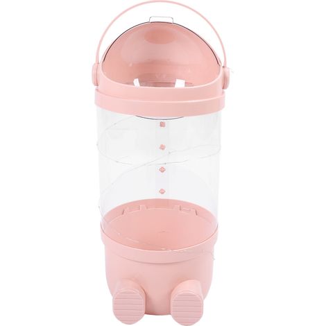 Tube de rangement pour peluches de 65 cm avec lumière, grande capacité, multifonctionnel, transparent et visible, rose (1/5)