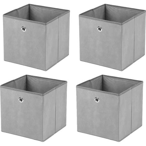 Boîte de rangement pliable, matériau écologique, design gain de place, Rouge (1/2)