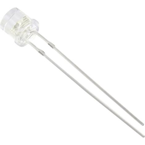 TRU COMPONENTS 1577324 LED bedrahtet Weiß Zylindrisch 5 mm 600 mcd 90 ° 20 mA