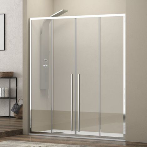 Nicchia doccia 190 cm doppio scorrevole vetro 8mm altezza 200h KEL6000 kamalu (1/4)