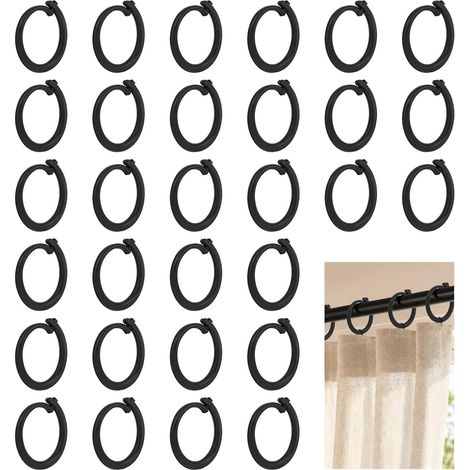 30pcs Crochet Rideaux Gazebo, Crochet Remplacement Rails Rideaux  Crochets Remplacement Plastique pour Rails Rideaux Extérieurs Accessoires Gazebo pour Maison Hôtel Tentes Camping (Noir) (1/5)