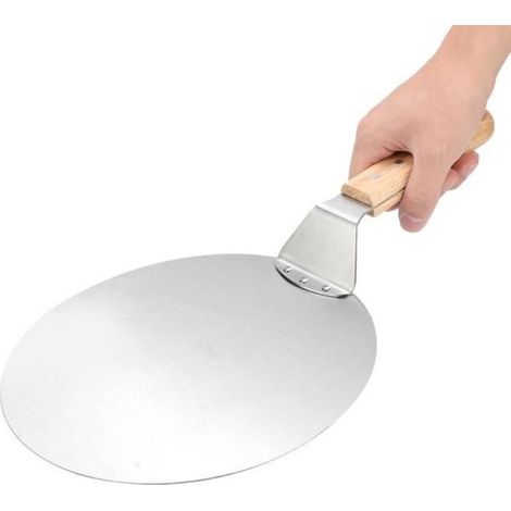ZJCHAO Pelle à pizza Cuisine outil de cuisson en acier inoxydable rond pizza spatule pelle pâtisserie gâteau ustensiles de (1/4)