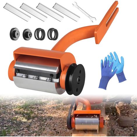 Log Peeler, Debarking Tool For Debarking Logs  With 6 elongated blades, multifunctional wood debarking tool for joiners chainsaw accessory (1/5)