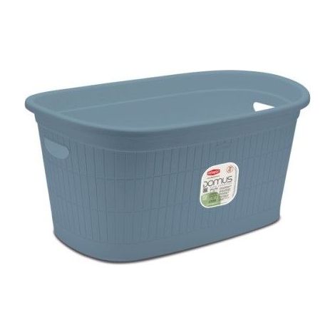 Cesta Bacinella Ovale Domus Smoky Blue 58 x 38 x 28 cm
