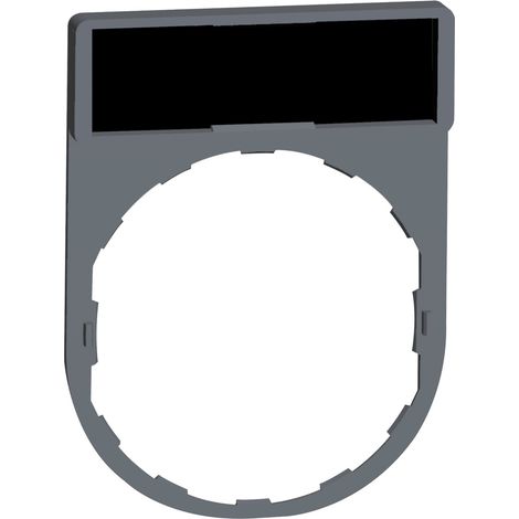 Harmony porte-étiquette plate 30x40 plastique gris avec étiq 8x27 vierge SCHNEIDER ZBY2101C0