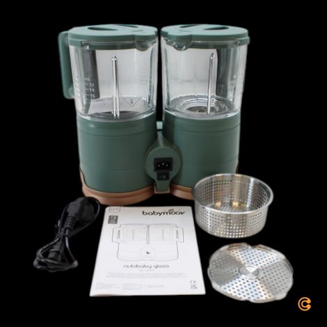 [GEBRAUCHT] B-Ware Babymoov Nutribaby Glass Green Forest Beikostzubereiter Kocher Siehe Text