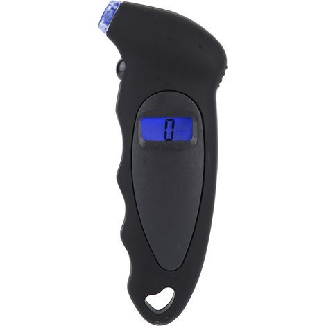 Manomètre numérique de pression des pneus de voiture, camion, vélo, testeur d'air PSI, 4 réglages (noir) (1/5)