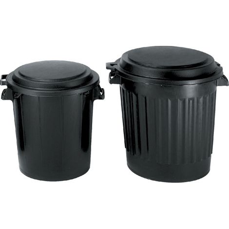 Cubo de basura para edificio de 50 litros con tapa - Eda