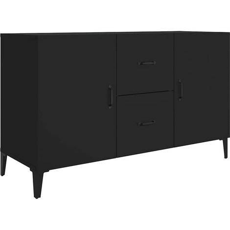 Maison Exclusive - Credenza Nera 100x36x60 cm in Legno Multistrato (1/5)