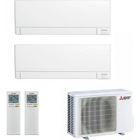 Mitsubishi Plus condizionatore dualsplit  9000+12000 btu Wi-Fi codice prod: MSZ-AY25(35)VGKP MXZ-2F53VF4