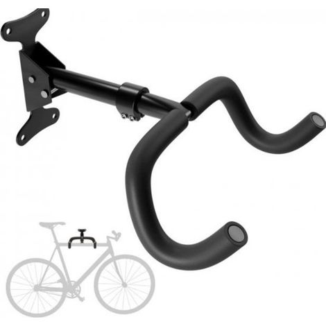 Supporto a parete per bicicletta, cavalletto per bicicletta, montaggio a parete, sistema di sospensione, cavalletto per bicicletta, ripiano per casco, gancio per bicicletta, supporto a parete per bici (1/5)