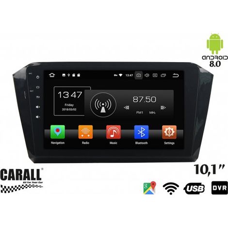 Autoradio Android 8,0 VW Passat 2016 GPS DVD USB SD WI-FI Bluetooth Navigatore (1/4)
