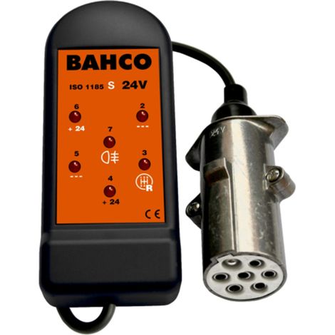 Bahco Steckdosen-Tester, 24 V - 7 PIN, für 24S-Steckdosen (1/2)