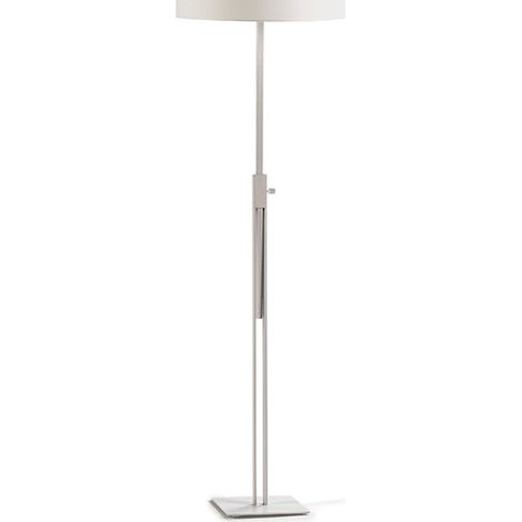 Pied de lampadaire réglable métal blanc Mila (1/2)