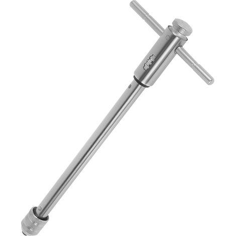 T Griff Windeisen Ratsche M3-M8 Hand Gewindeschneider mit Abnehmbarer Griff Rostfrei T-förmigen Gewindeschneider Set für die Bad Wasserhahn Küchen Sanitär (M3-M8) (1/5)
