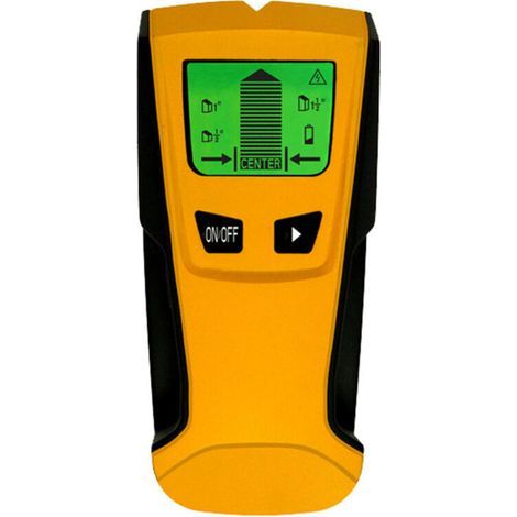 3-in-1-Wanddetektor, elektronischer Balkensucher, erkennt Metall, elektrische Leitungen, Feuchtigkeit und Holzständer in Wänden, Böden und Decken, akustisches Signal, hintergrundbeleuchtetes LCD-Displ